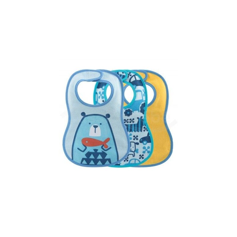 Bavagline pappa 6m+ 3pz azzurro