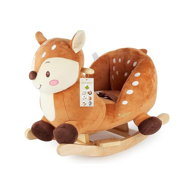 Dondolo in legno Cerbiatto